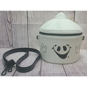 Monster Creations Boo Bucket Bag White Black Faux Leather Glow in the Dark